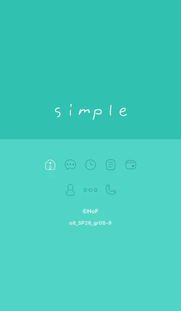 [LINE着せ替え] o8_26_グリーン8-9の画像1