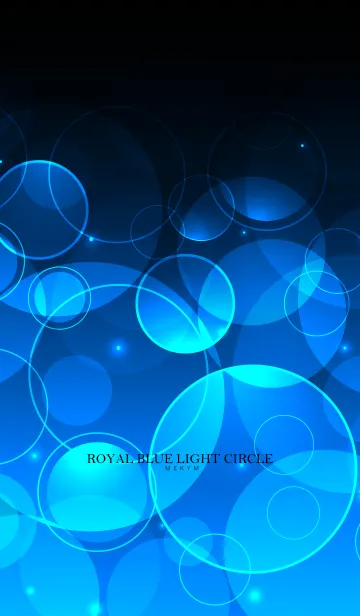 [LINE着せ替え] ROYAL BLUE LIGHT CIRCLEの画像1