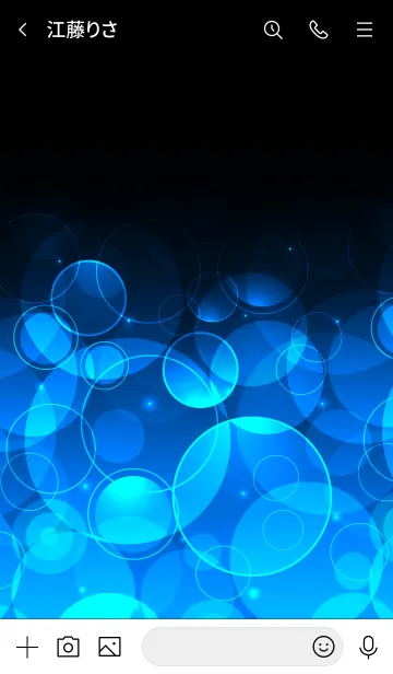 [LINE着せ替え] ROYAL BLUE LIGHT CIRCLEの画像3