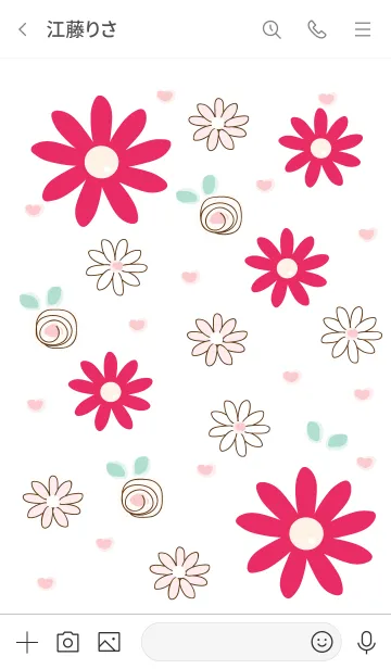 [LINE着せ替え] Cute flowers 15 ^^の画像3