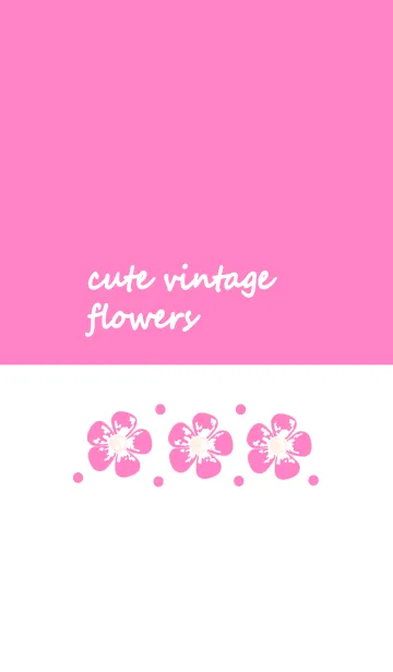 [LINE着せ替え] Cute vintage flower 70 :)の画像1