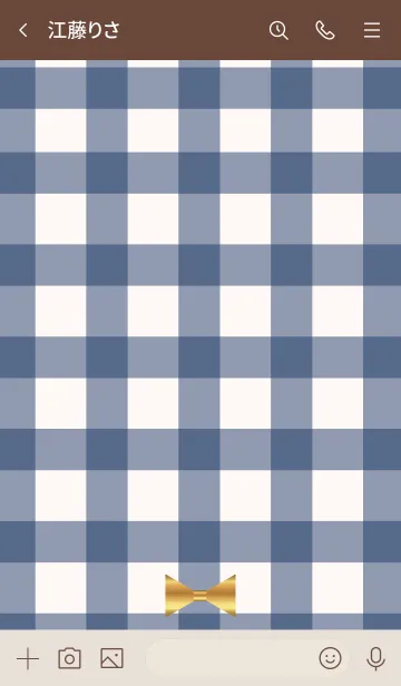 [LINE着せ替え] Check Ribbon 7の画像3