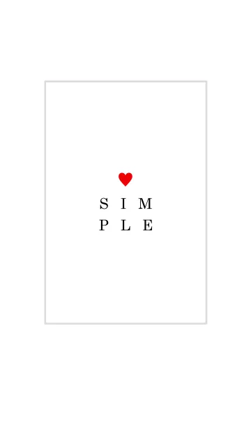 [LINE着せ替え] - SIMPLE - HEART 3の画像1