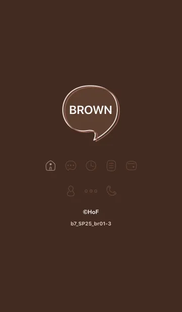 [LINE着せ替え] b7_25_ブラウン1-3の画像1