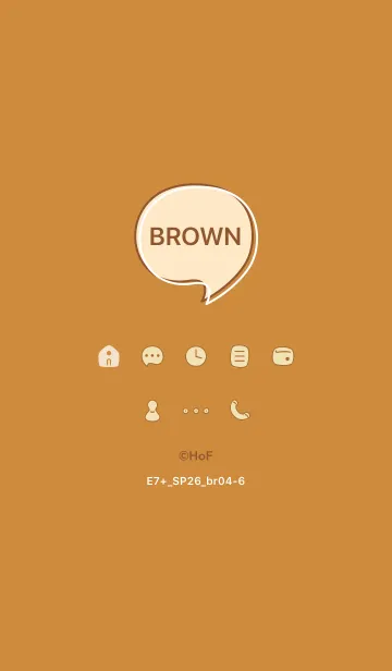 [LINE着せ替え] E7+26_ブラウン4-6の画像1