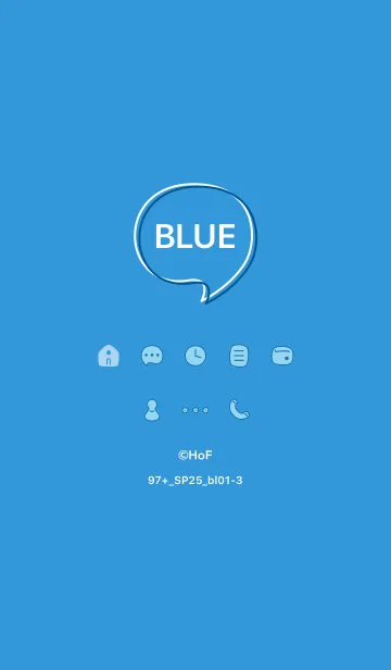 [LINE着せ替え] 97+25_ブルー1-3の画像1