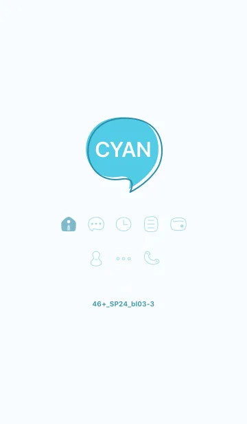 [LINE着せ替え] 46+24_ブルー3-3の画像1