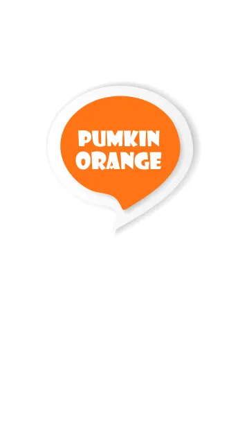 [LINE着せ替え] Pumpkin Orange Button In White V.3 (JP)の画像1