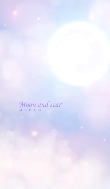 [LINE着せ替え] - Moon And Star - PURPLE 19の画像1