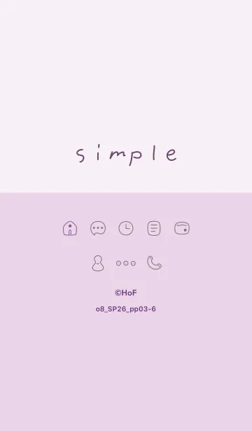 [LINE着せ替え] o8_26_パープル3-6の画像1