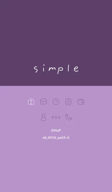 [LINE着せ替え] o8_26_パープル5-6の画像1