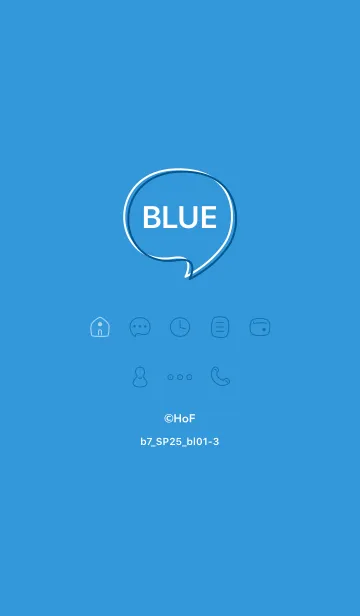 [LINE着せ替え] b7_25_ブルー1-3の画像1