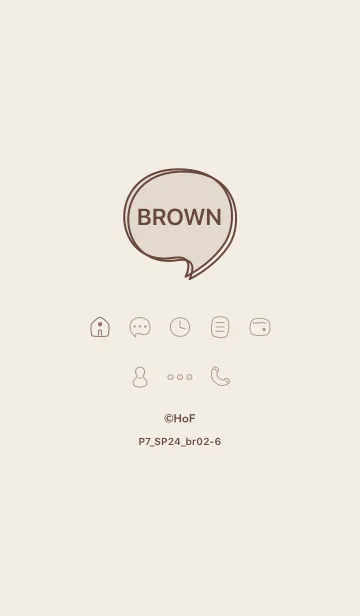 [LINE着せ替え] P7_24_ブラウン2-6の画像1