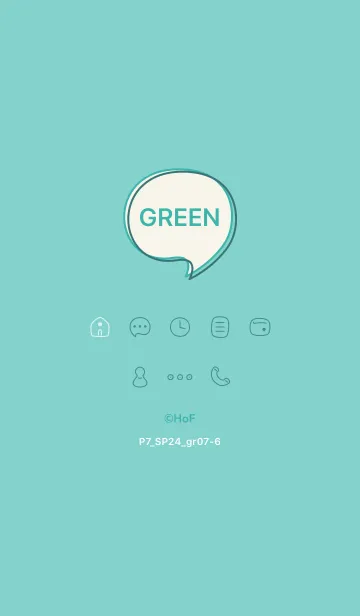 [LINE着せ替え] P7_24_グリーン7-6の画像1