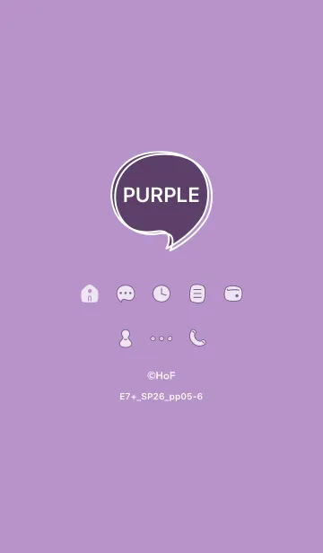 [LINE着せ替え] E7+26_パープル5-6の画像1