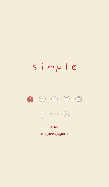 [LINE着せ替え] 98+25_ベージュ3-3の画像1