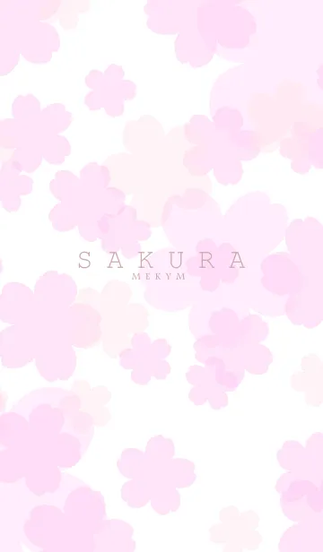 [LINE着せ替え] SAKURA -Cherry Blossoms- WHITE 10の画像1