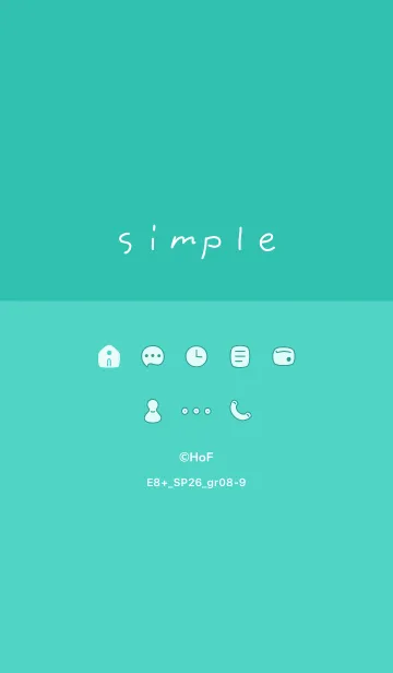[LINE着せ替え] E8+26_グリーン8-9の画像1