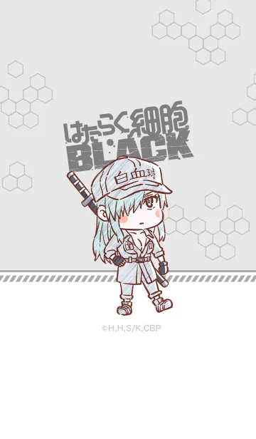 [LINE着せ替え] 「はたらく細胞BLACK」白血球[1196]ver.の画像1