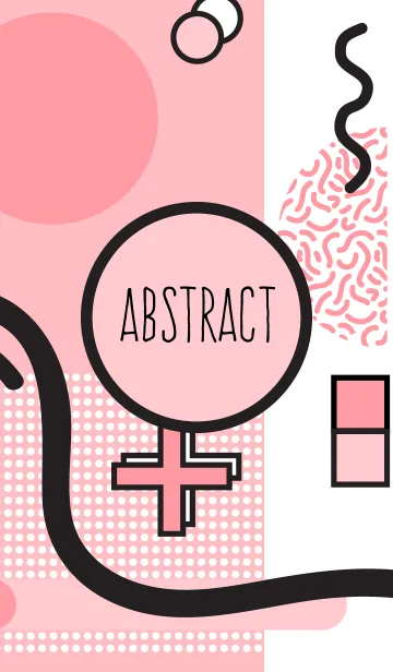 [LINE着せ替え] Abstract Geometric Your Pink 2の画像1