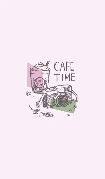 [LINE着せ替え] CAFE TIME -さくら-の画像1