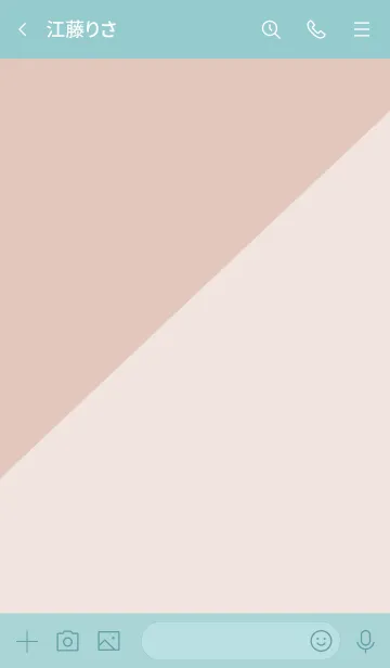 [LINE着せ替え] 2色半分 ブラウン5の画像3