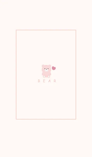 [LINE着せ替え] SIMPLE BEAR AND HEART 9の画像1