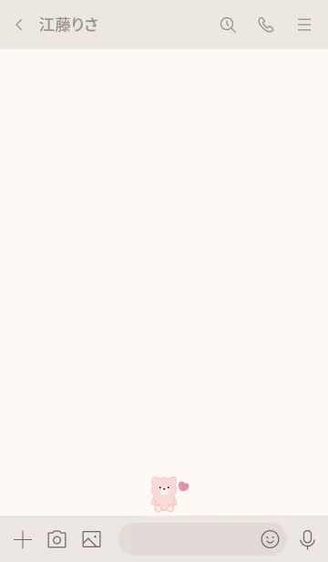 [LINE着せ替え] SIMPLE BEAR AND HEART 9の画像3