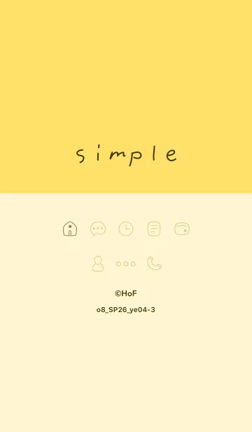 [LINE着せ替え] o8_26_イエロー4-3の画像1