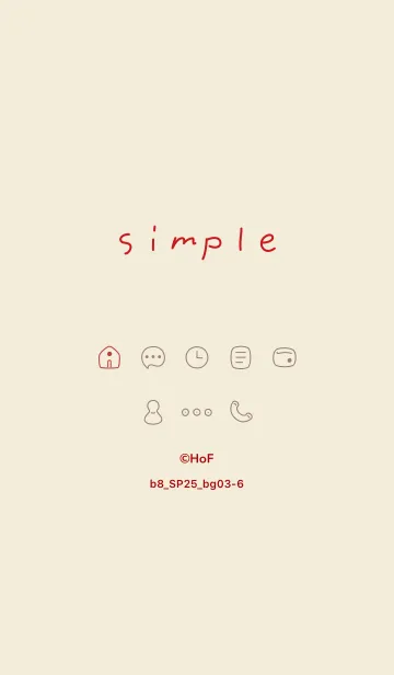 [LINE着せ替え] b8_25_ベージュ3-6の画像1