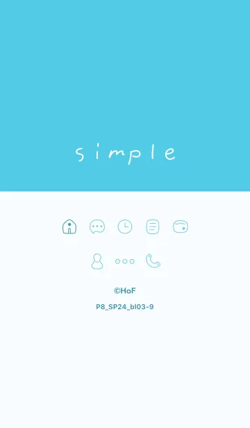 [LINE着せ替え] P8_24_ブルー3-9の画像1