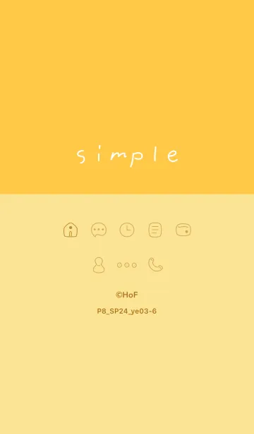 [LINE着せ替え] P8_24_イエロー3-6の画像1