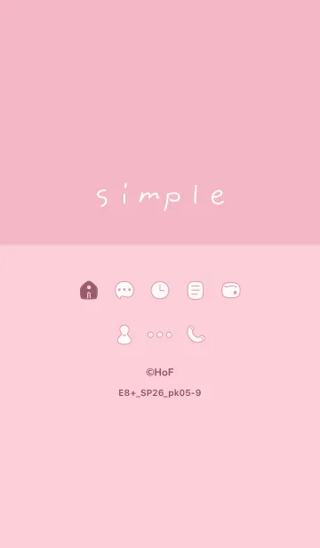 [LINE着せ替え] E8+26_ピンク5-9の画像1