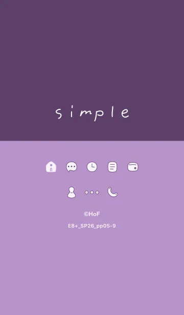 [LINE着せ替え] E8+26_パープル5-9の画像1