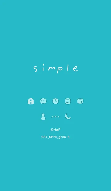 [LINE着せ替え] 98+25_グリーン6-6の画像1