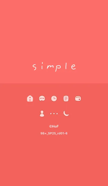 [LINE着せ替え] 98+25_レッド1-6の画像1