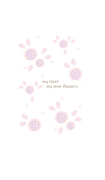 [LINE着せ替え] My chat my mini flowers 53の画像1