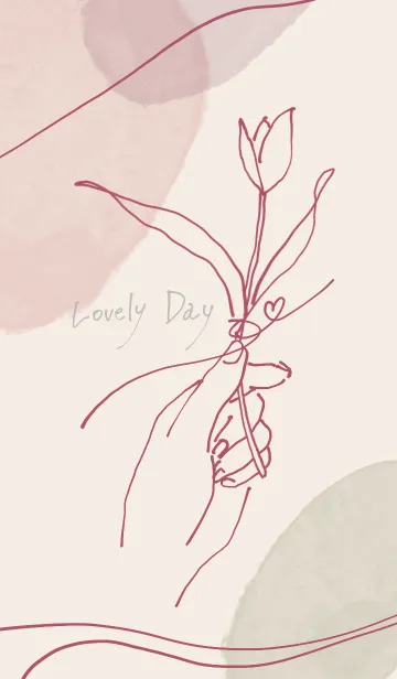 [LINE着せ替え] 水彩くすみカラーおしゃれ着せかえの画像1