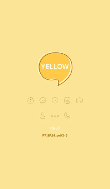 [LINE着せ替え] P7_24_イエロー3-6の画像1