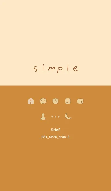 [LINE着せ替え] E8+26_ブラウン4-3の画像1