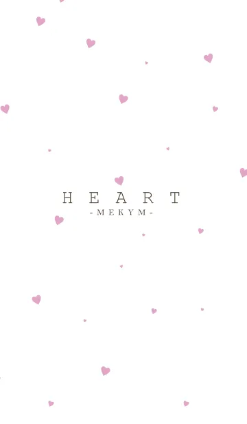 [LINE着せ替え] HEART Pink -MEKYM- 12の画像1