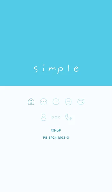 [LINE着せ替え] P8_24_ブルー3-3の画像1