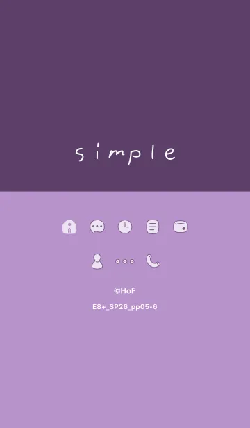 [LINE着せ替え] E8+26_パープル5-6の画像1