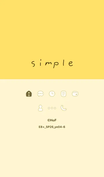 [LINE着せ替え] E8+26_イエロー4-6の画像1