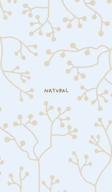 [LINE着せ替え] ナチュラル 枝 ブルーの画像1