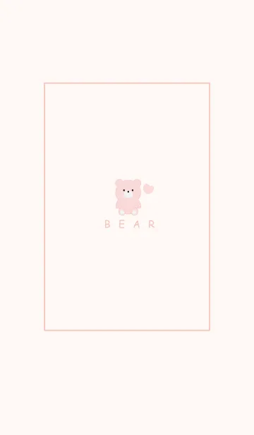 [LINE着せ替え] SIMPLE BEAR AND HEART 10の画像1