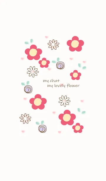 [LINE着せ替え] My chat my lovely flower 43の画像1