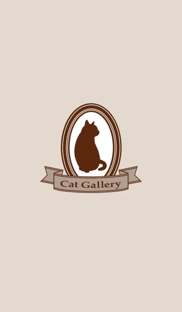 [LINE着せ替え] Cat Gallery【Chocolate Brown】の画像1
