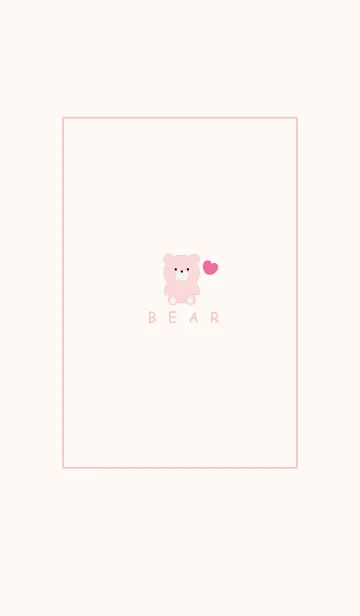 [LINE着せ替え] SIMPLE BEAR AND HEART 11の画像1