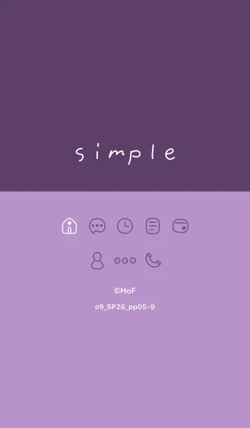 [LINE着せ替え] o9_26_パープル5-9の画像1